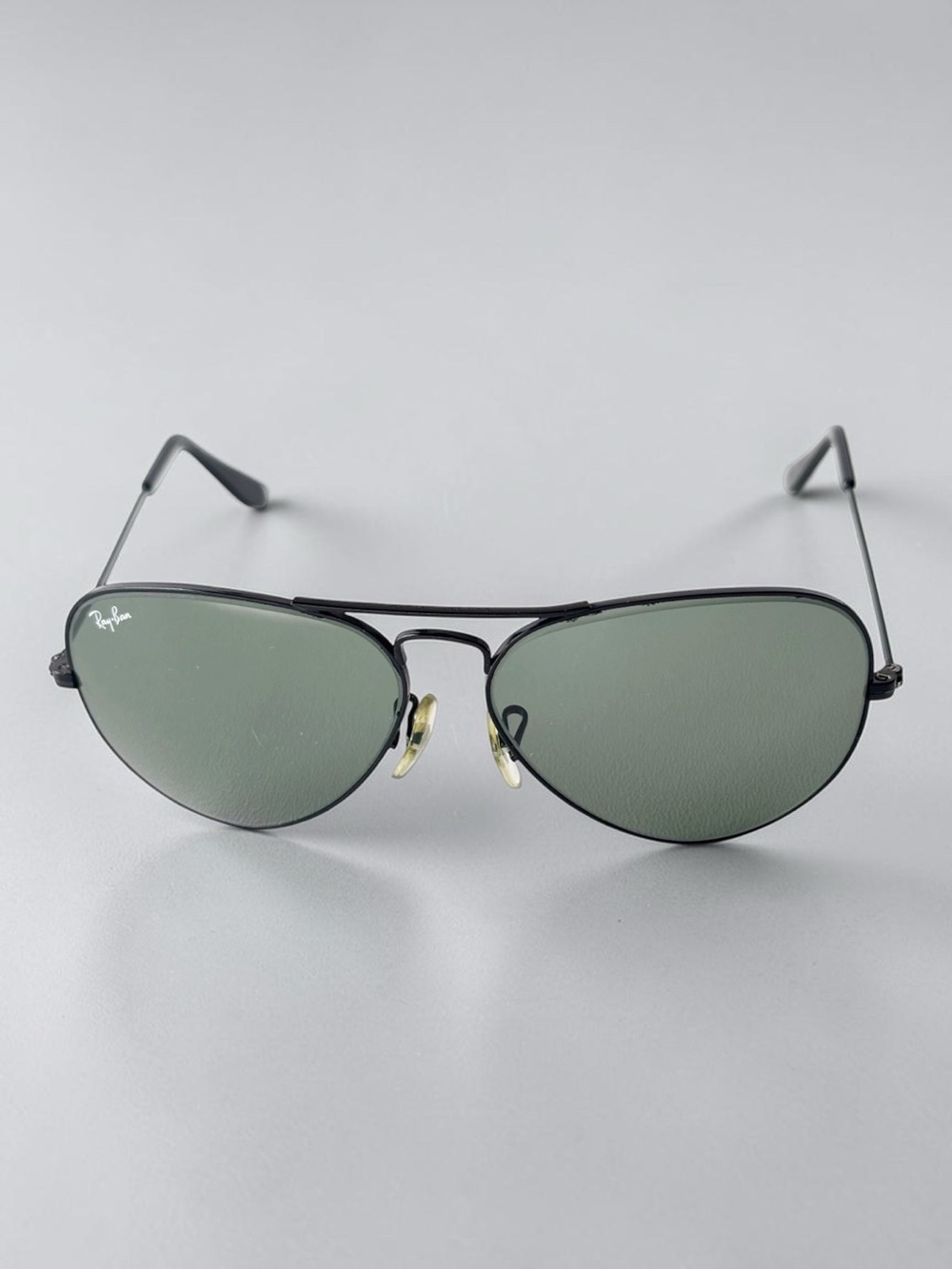 Ray-Ban Vintage Aviator Classic black metal B&L G15 green tint glass | 58.14.130